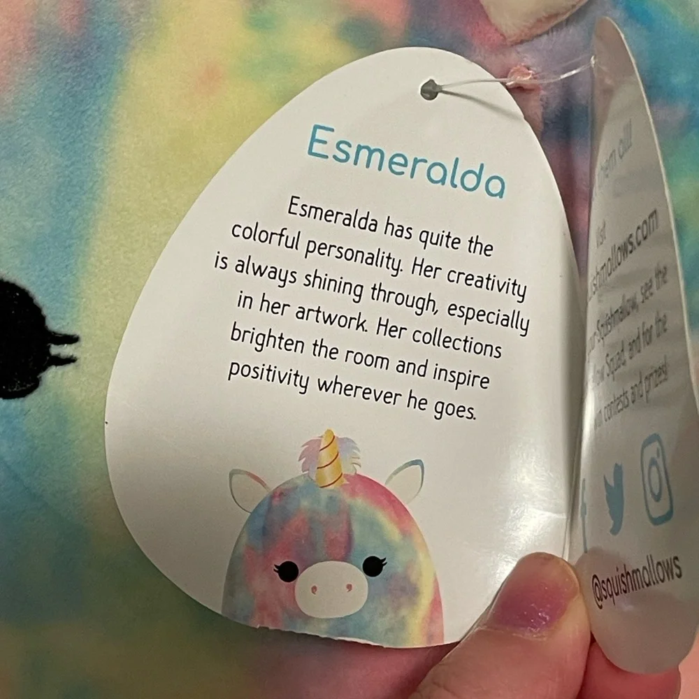 Esmeralda the Unicorn Squishmallow - Picture 3 of 3
